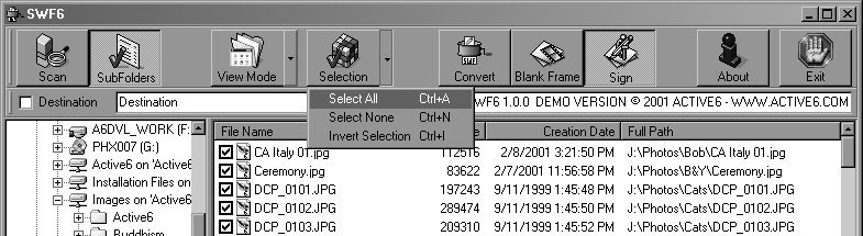 SWF6 JPEG to Flash Converter Screenshot